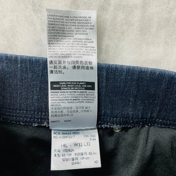 Levi's Womens Blue Denim Mid Rise Stretch Pull On Shaping Skinny Jeans Size 14L - Picture 5 of 11